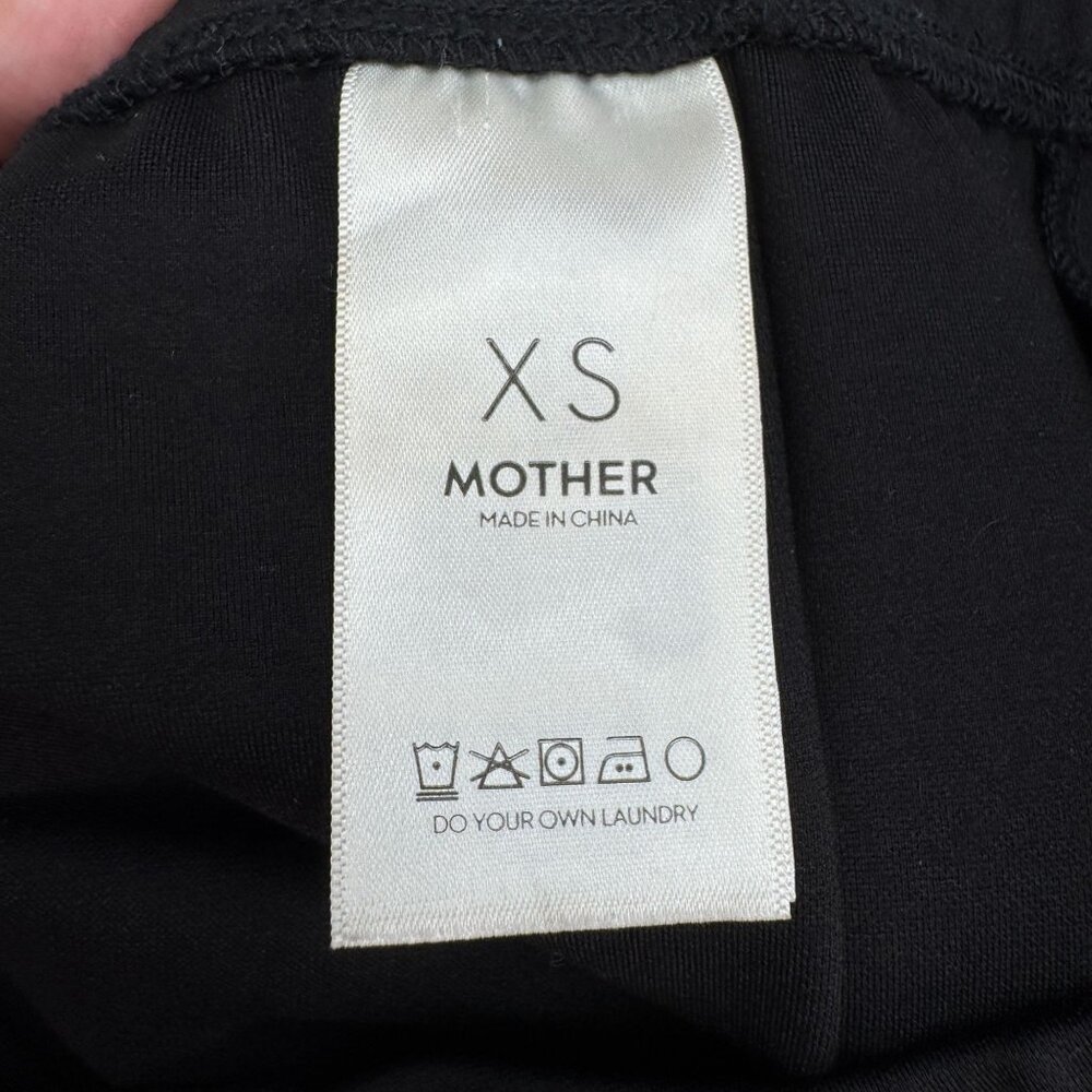 Mother Womens Black Flare Leg Trouser Elastic Waist Pants, Size XS - Picture 4 of 9
